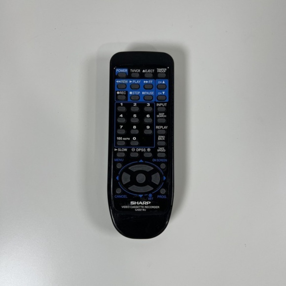 Sharp GA021WJ Remote Control for VCR VCH960U Genuine OEM Used